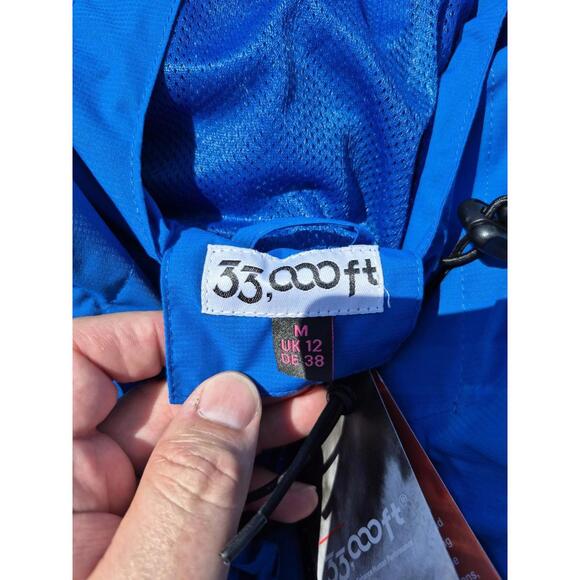 33,000ft Women's Softshell Jacket Hooded Waterproof Hood Packable Medium $62 - Picture 4 of 7